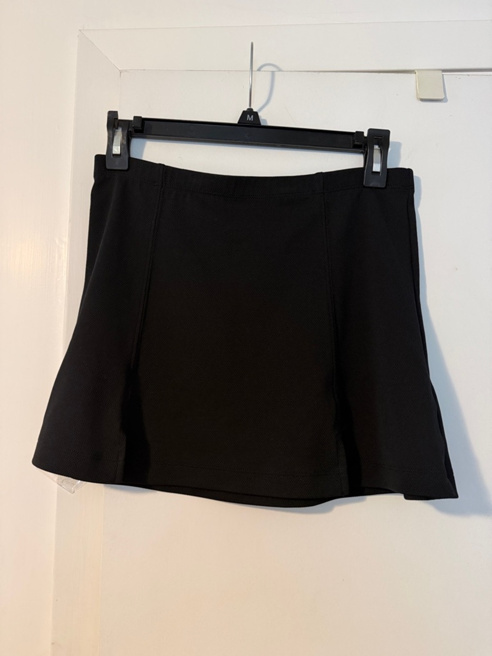 Black Mini Skirt with Clean A-Line Silhouette